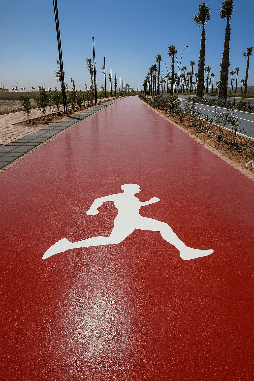 Jogging track EPDM system